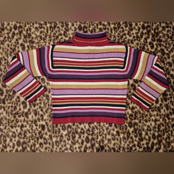 Girl's Vintage Gymboree Striped Turtleneck Top L-XL EUC - Picture 4 of 9